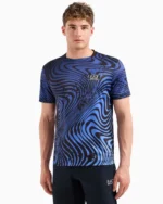 Pattern with Front Logo Patch T-Shirt