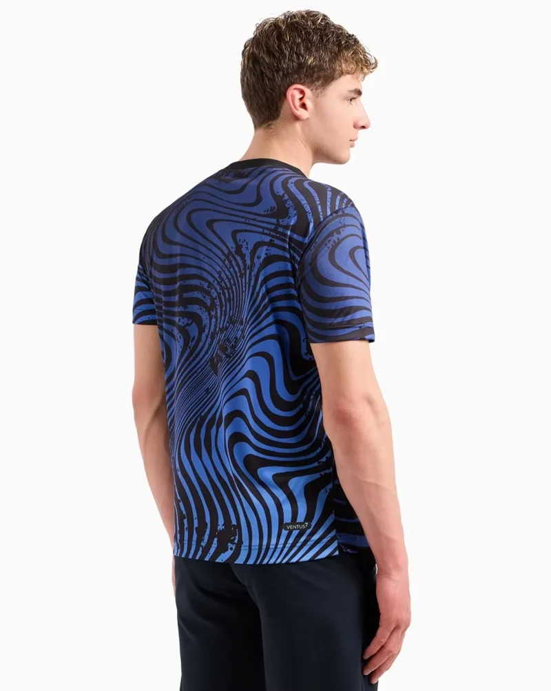 Pattern with Front Logo Patch T-Shirt - Image 2