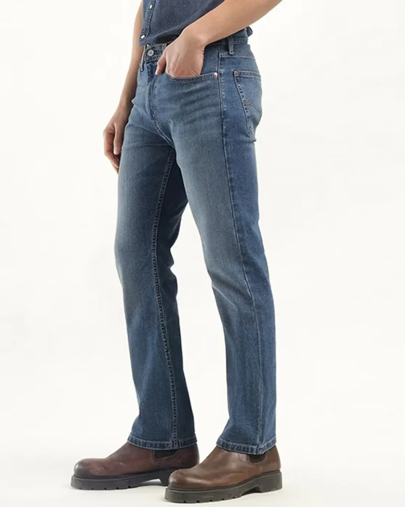 Men Lightly Washed 513 Slim Straight Fit Jeans - Image 3